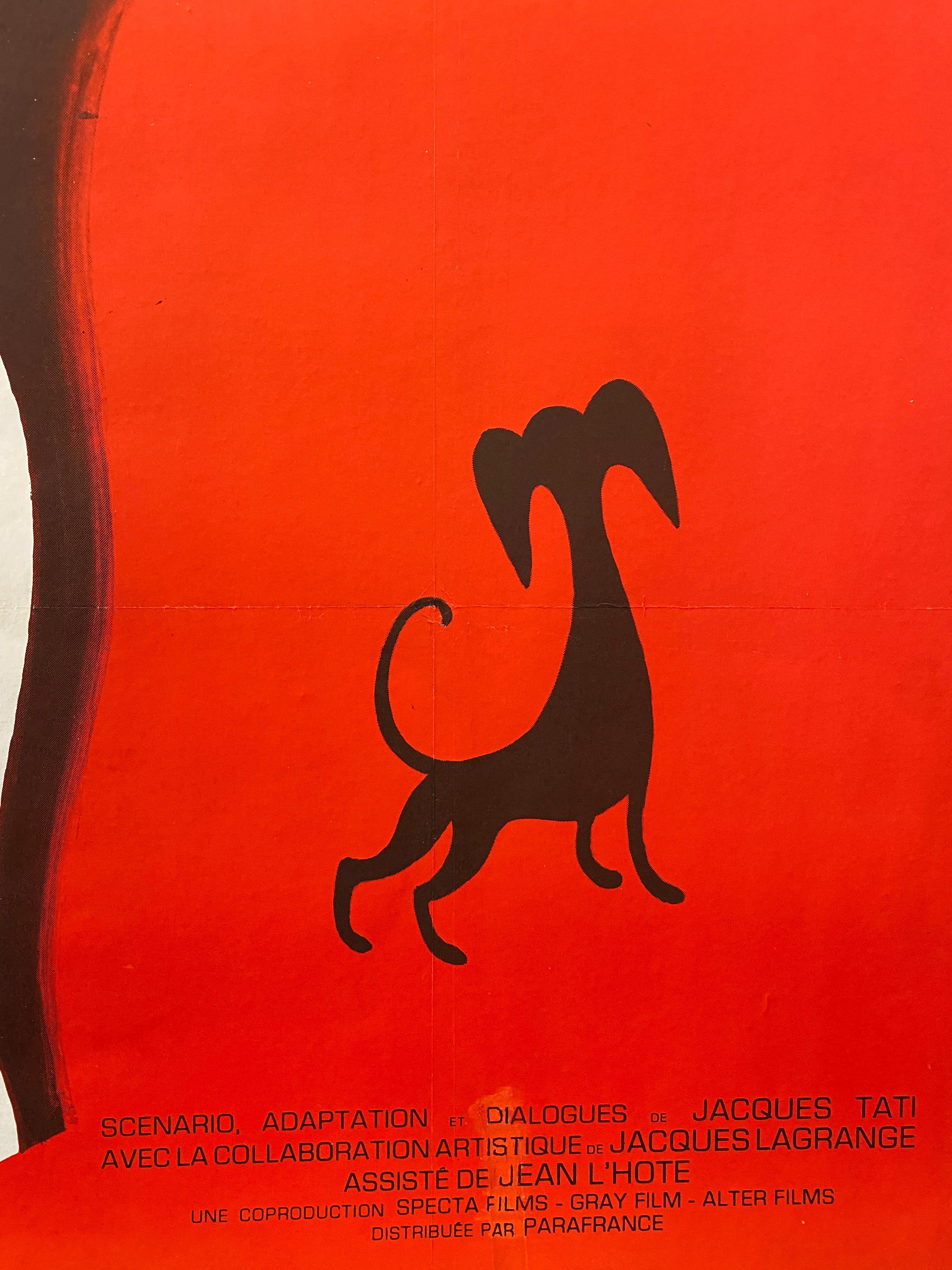 Original Vintage Film Poster, Mon Oncle with Jacques Tati 1959 In Fair Condition For Sale In Melbourne, Victoria