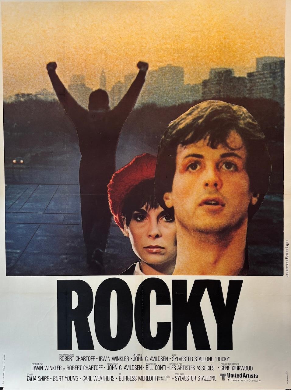 Cartel de cine original de época, Sylvester Stallone en 