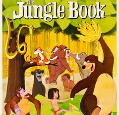 Original Vintage Film Poster The Jungle Book Walt Disney Mowgli Animated Movie