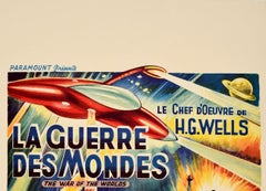 Original Vintage Film Poster The War Of The Worlds H. G. Wells Belgian Release