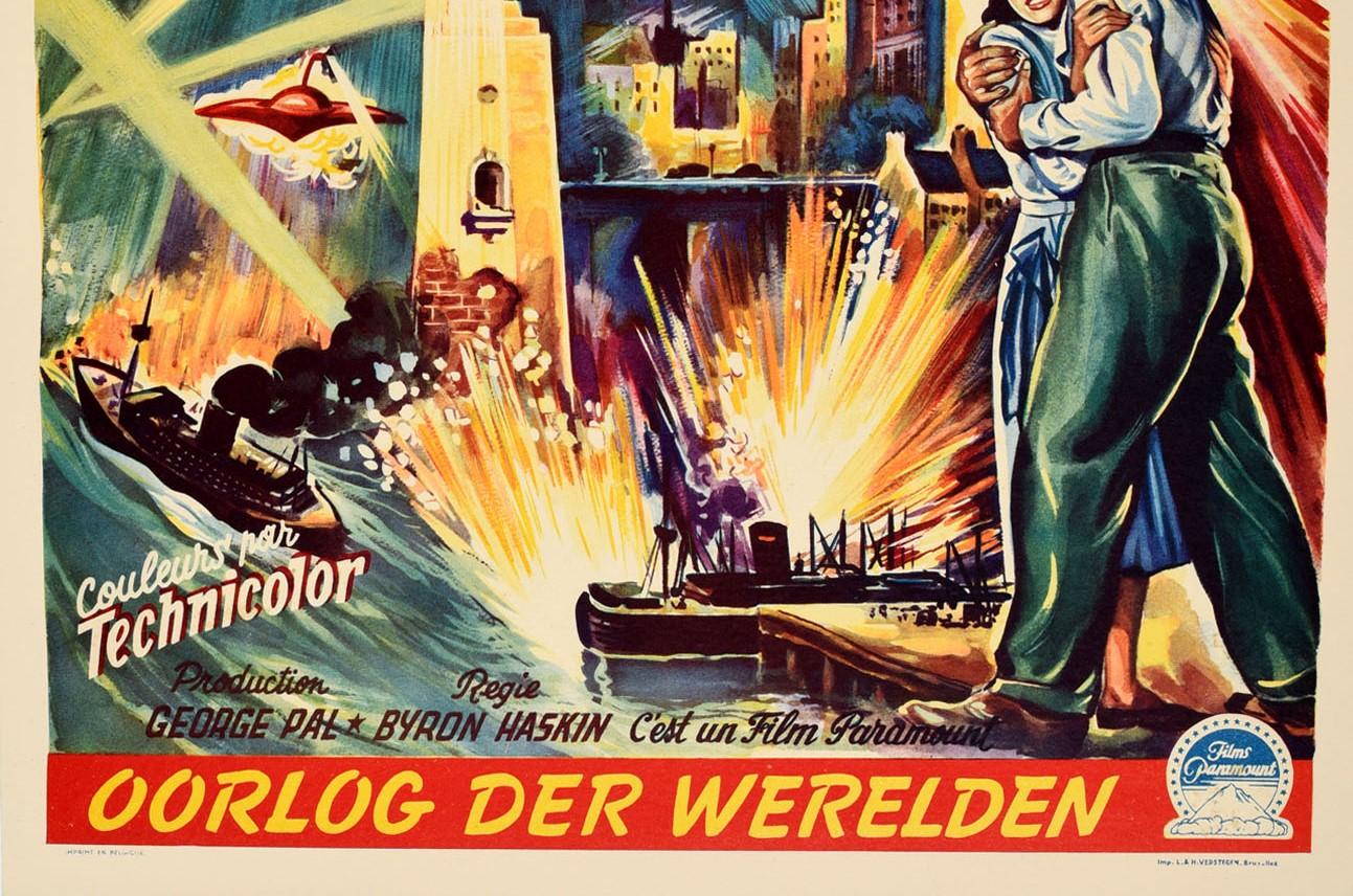 war of the worlds original movie poster