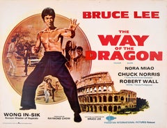 Original Vintage Film Poster The Way Of The Dragon Bruce Lee Martial Arts