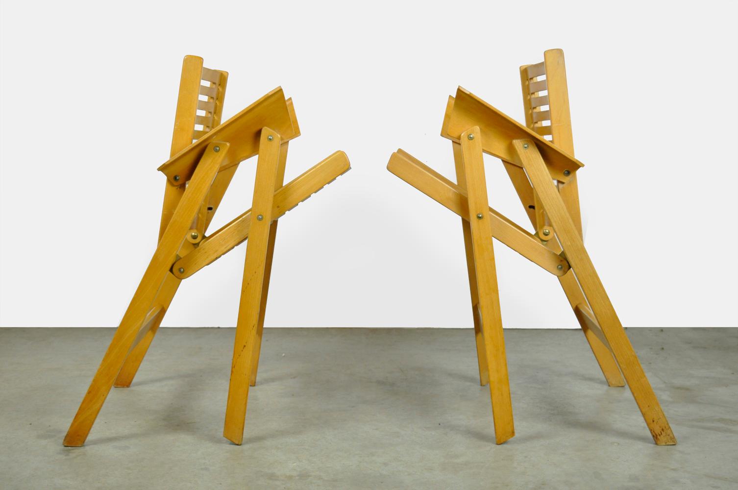 Original vintage foldable dining chairs by Niko Kralj (1920-2013) for Stol, 1950 7