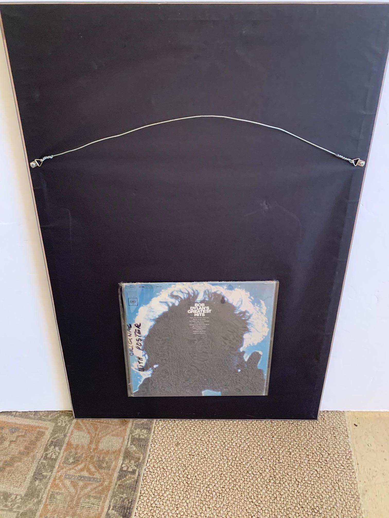 Poster originale d'epoca di Bob Dylan con cornice in vendita 3