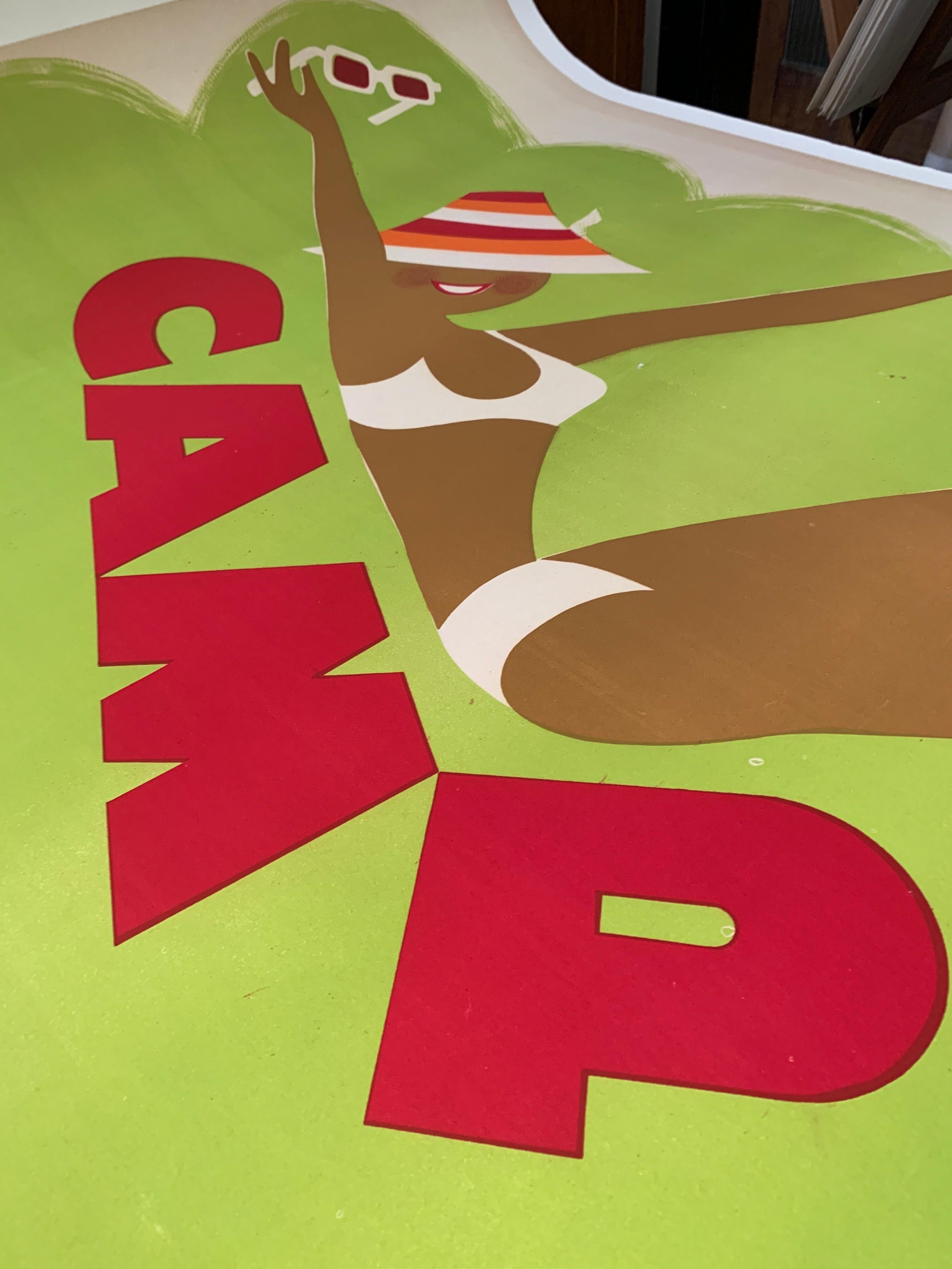 Affiche originale vintage française des années 1960, « Camping » de G. Nicolitch Bon état à Melbourne, Victoria