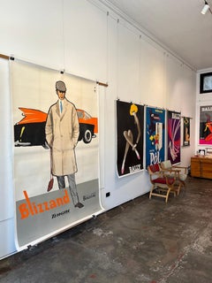 Original Vintage French Advertisi Poster, 'Blizzand Boussac' by Rene Gruau, 1965