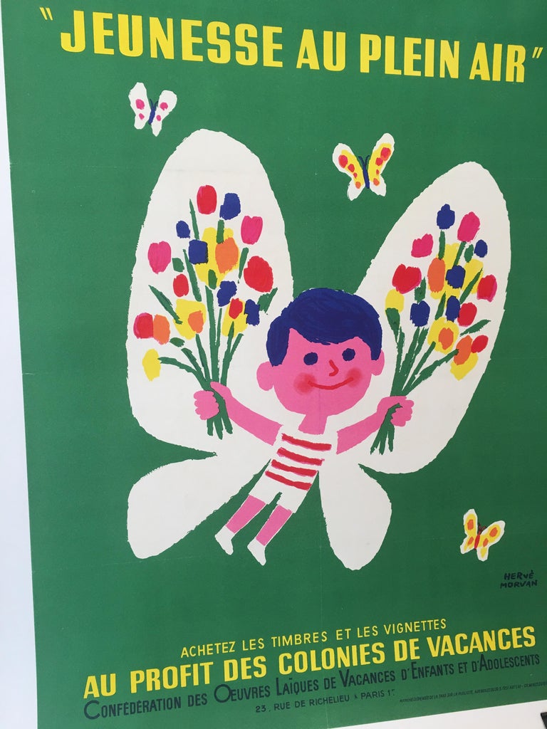 Original Vintage French Advertising Poster for Children by Herve Morvan
