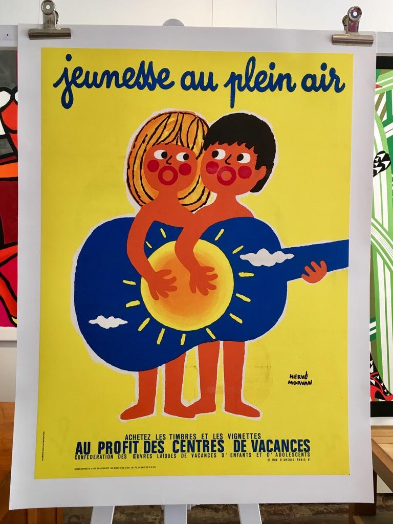 Original Vintage French Advertising Poster Jeunesse Au Plein Air by
