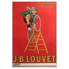 Original Vintage French Art Deco Poster, 
JB LOUVET
, 1919 by Mich
