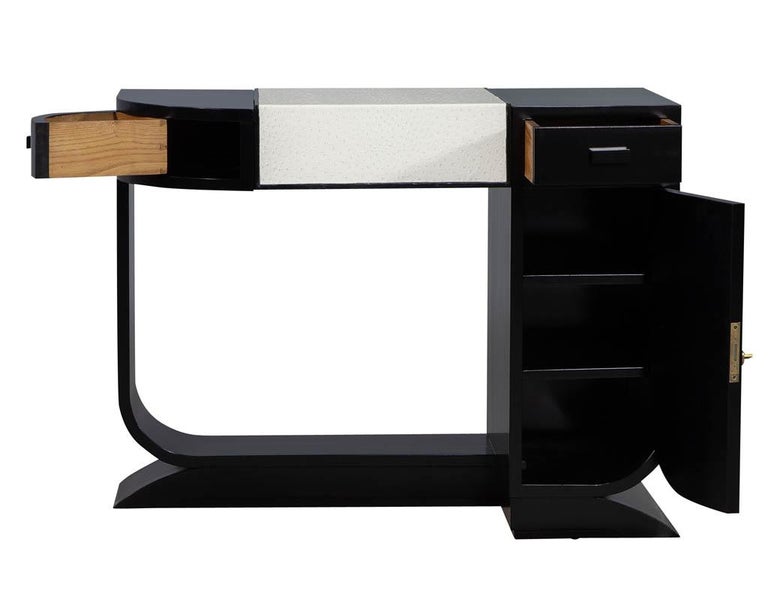 Original Vintage French Art Deco Vanity Desk For Sale at 1stdibs