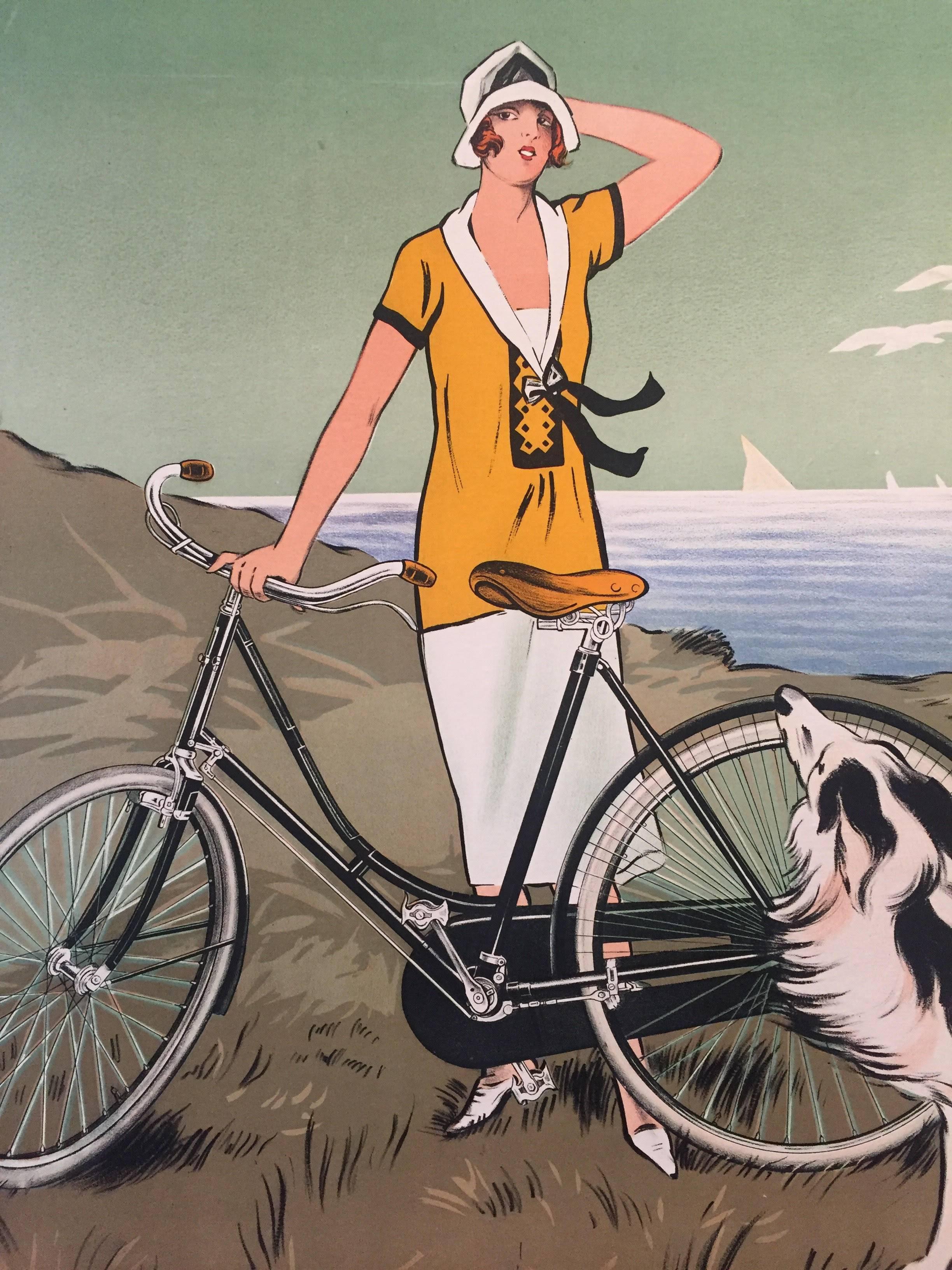 Original Vintage French Cycle Bike Poster 