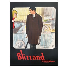Original Retro French Fashion Advertisement Poster 'Blizzand Man' by Gruau