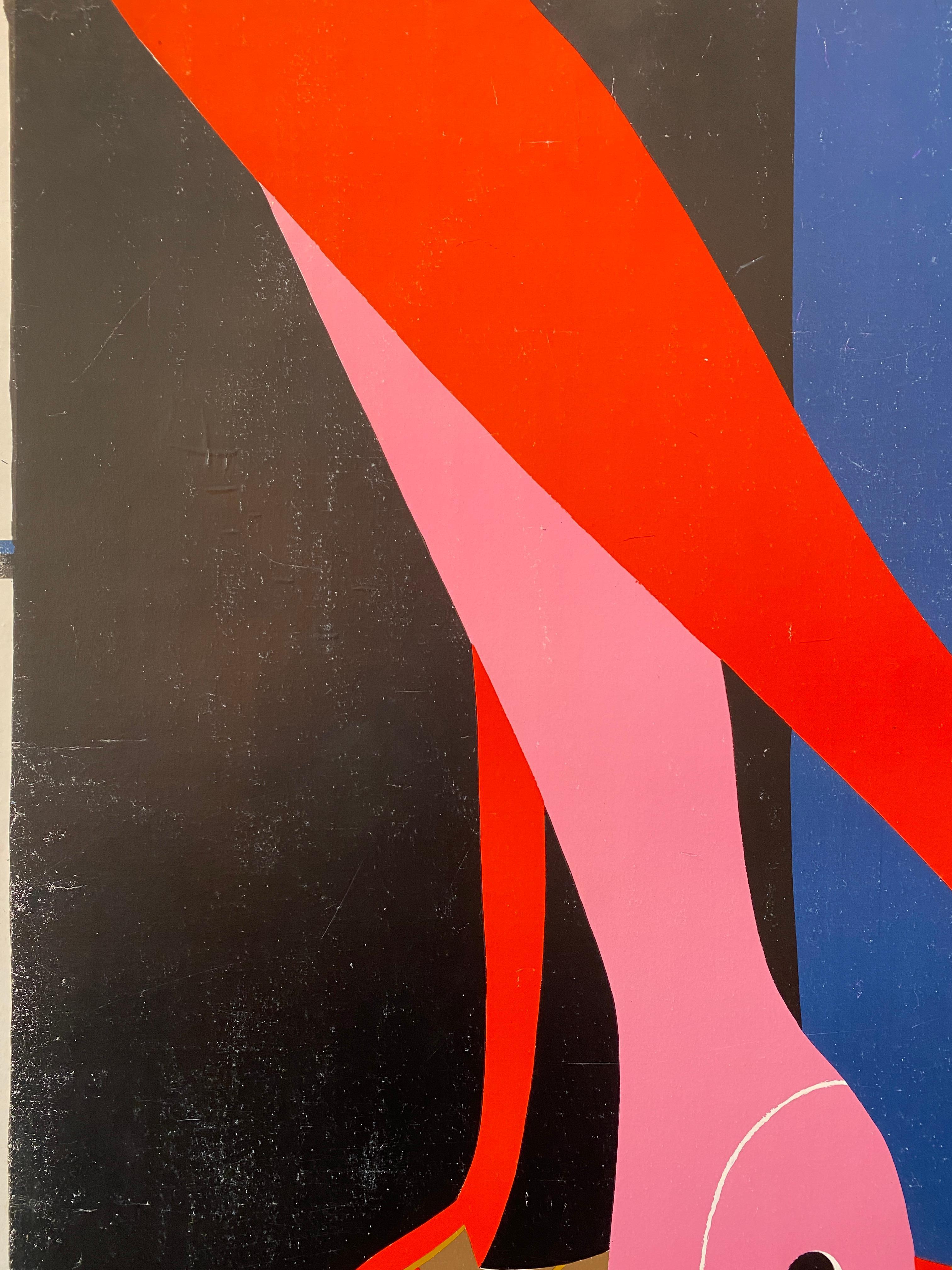 Original Vintage French Fashion Poster, 'Bally Tango' by Villemot, 1979 In Good Condition For Sale In Melbourne, Victoria