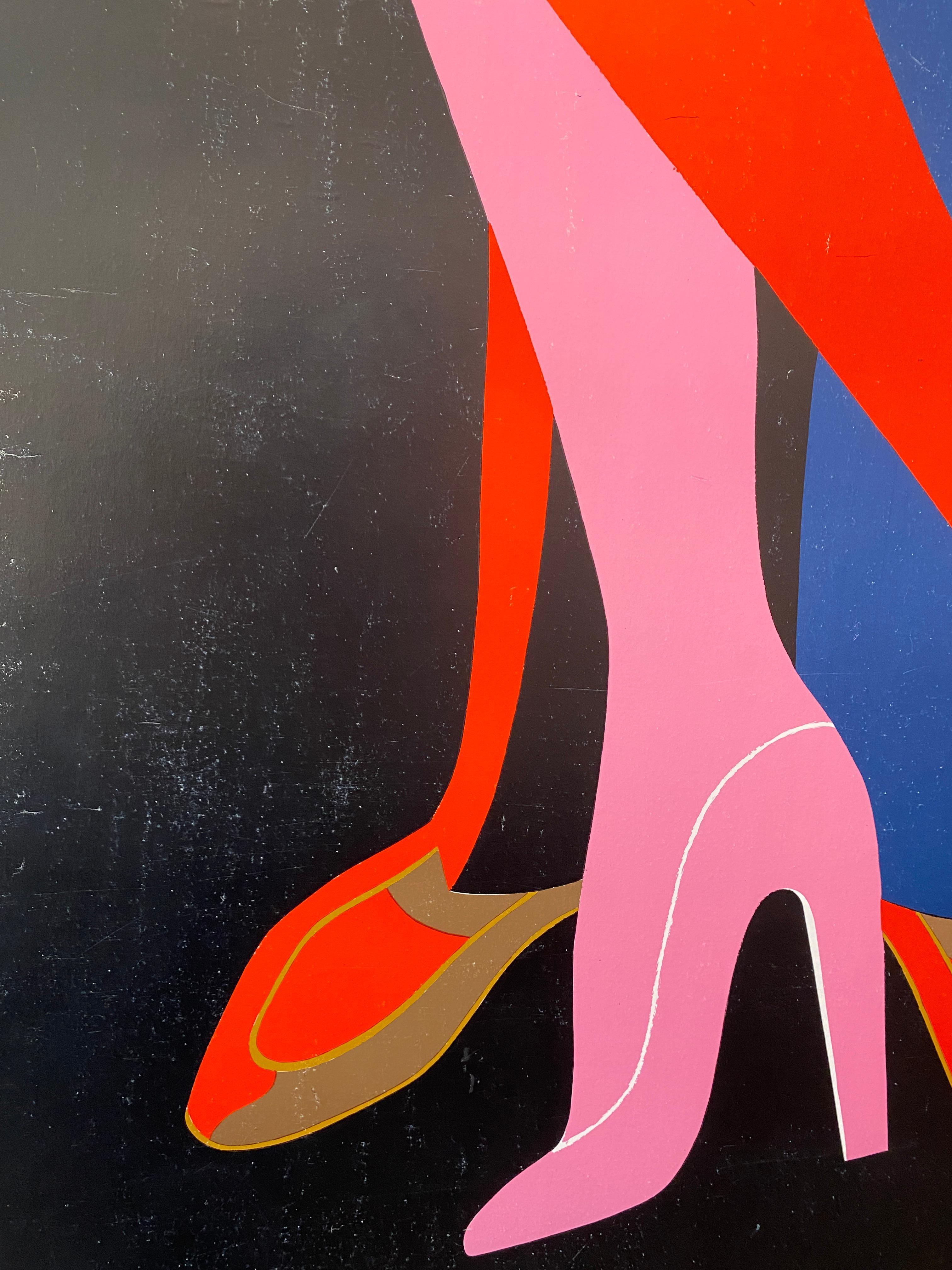 Original Vintage French Fashion Poster, 'Bally Tango' by Villemot, 1979 For Sale 2