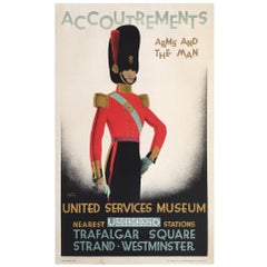 Original Vintage French Poster, Accoutrements United Service Museum, 1928