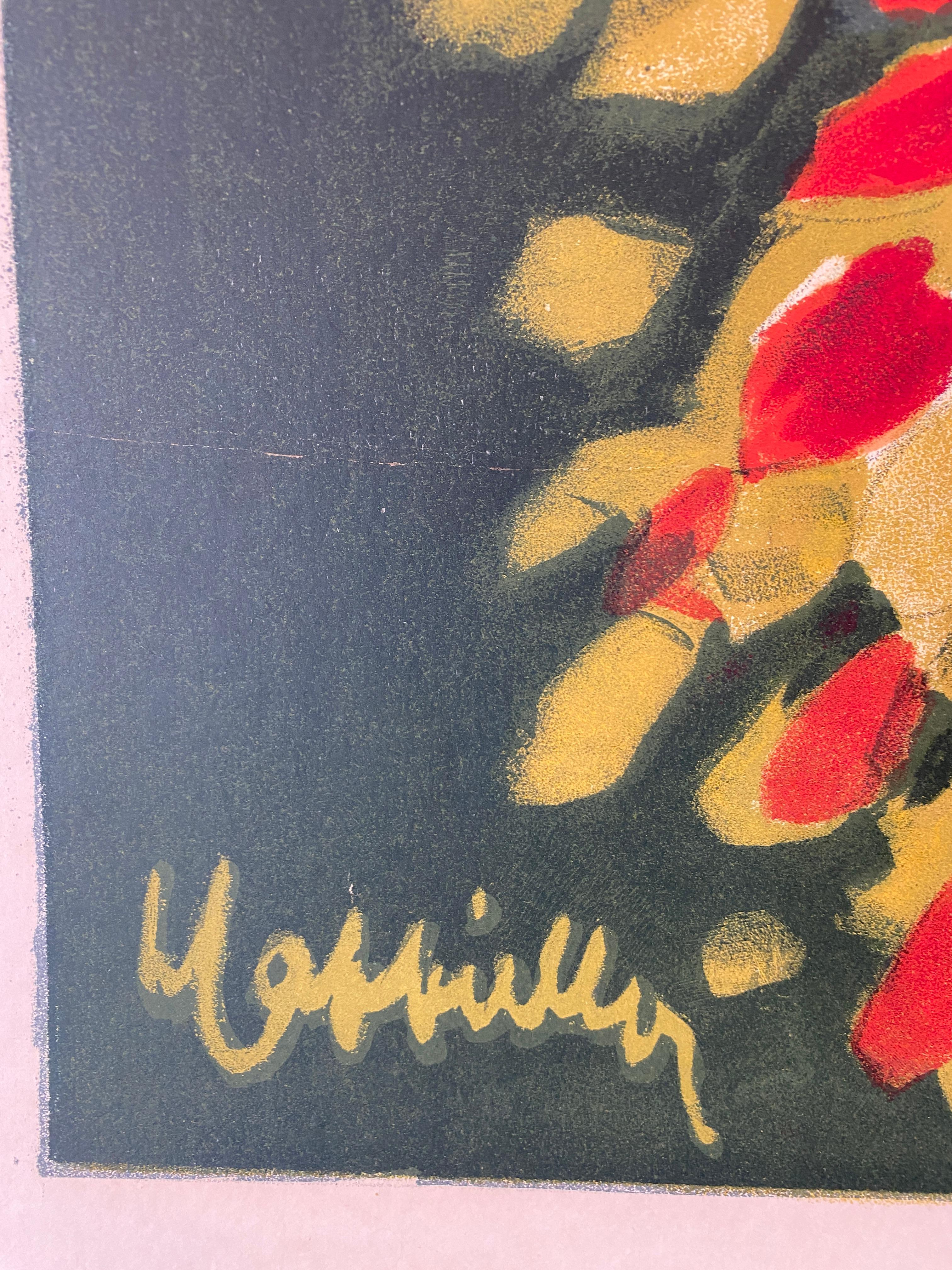 Mid-20th Century Original Vintage French Poster, Cachou Lajaunie Cappiello, 1930 For Sale