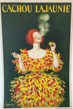 Cartel Vintage Original Francés, Cachou Lajaunie Cappiello, 1930