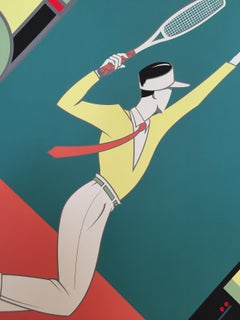 French Sport Poster 'Tennis' by Charles Lepas