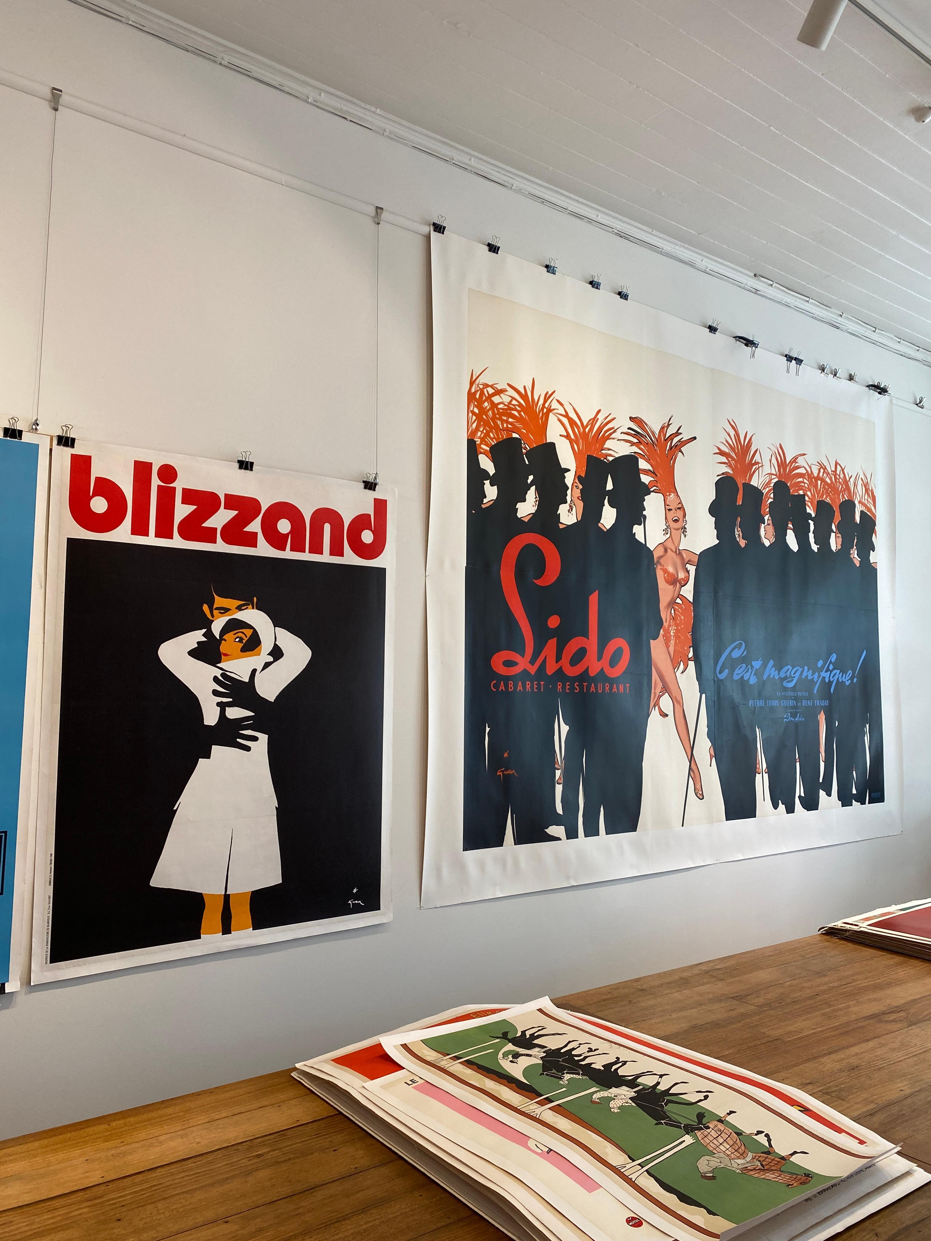 Poster originale d'epoca per teatro e cabaret 'Lido C'est Magnifique' Gruau in vendita 4