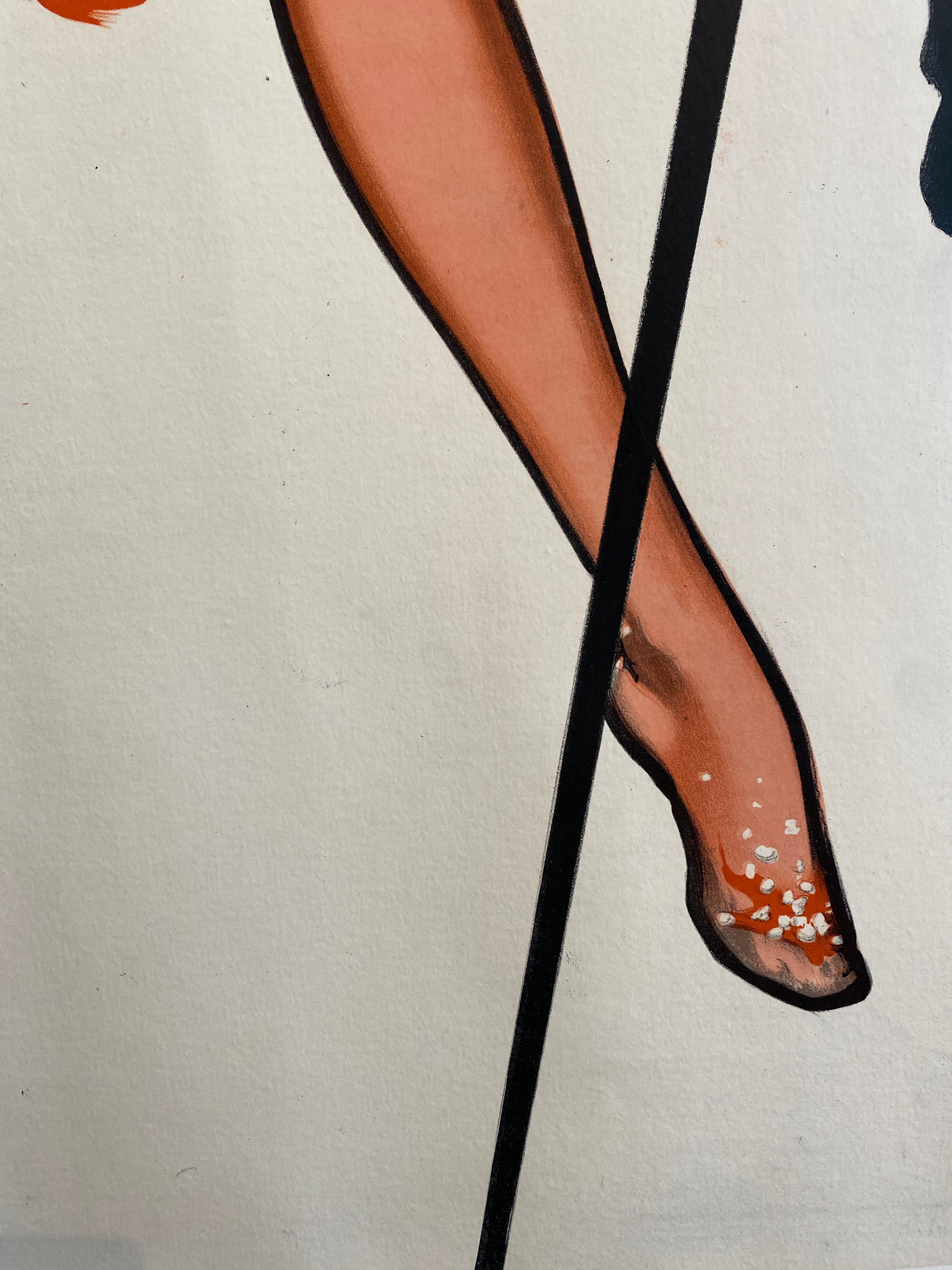 Poster originale d'epoca per teatro e cabaret 'Lido C'est Magnifique' Gruau In condizioni buone in vendita a Melbourne, Victoria