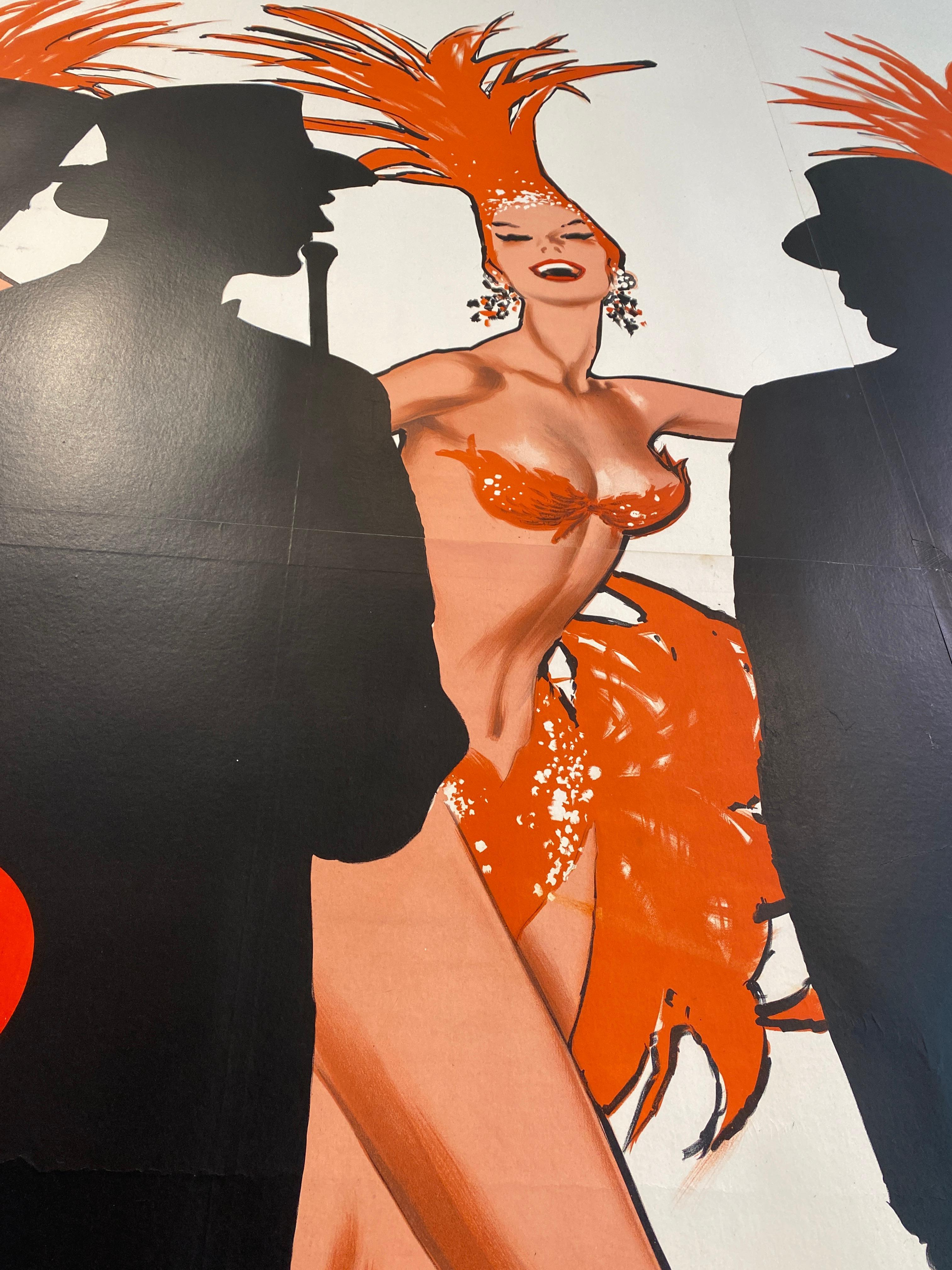 Poster originale d'epoca per teatro e cabaret 'Lido C'est Magnifique' Gruau in vendita 1