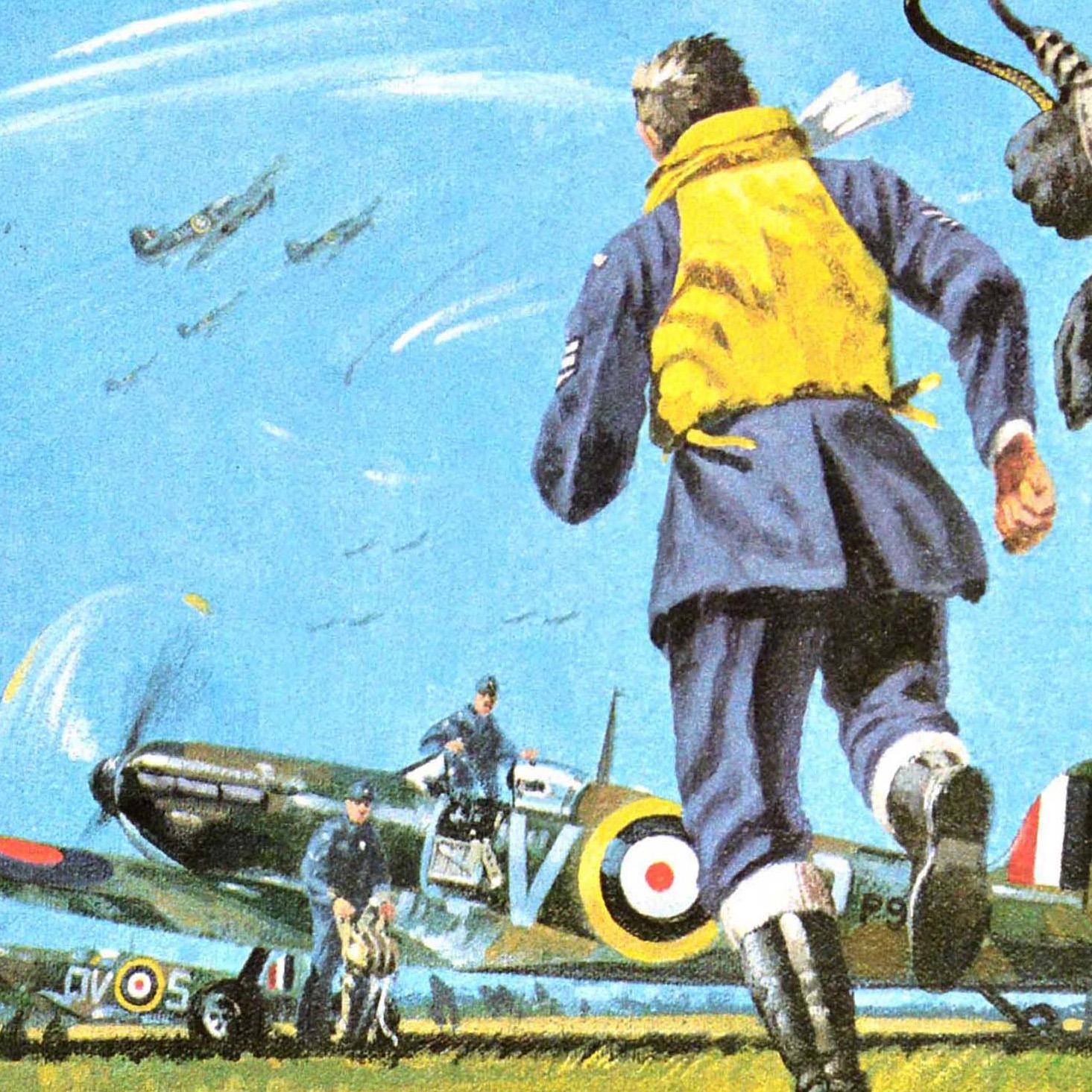 Original Vintage By Fundraising Poster Helfen Sie, die Schulden zurückzuzahlen RAF Benevolent Fund UK (Ende des 20. Jahrhunderts) im Angebot