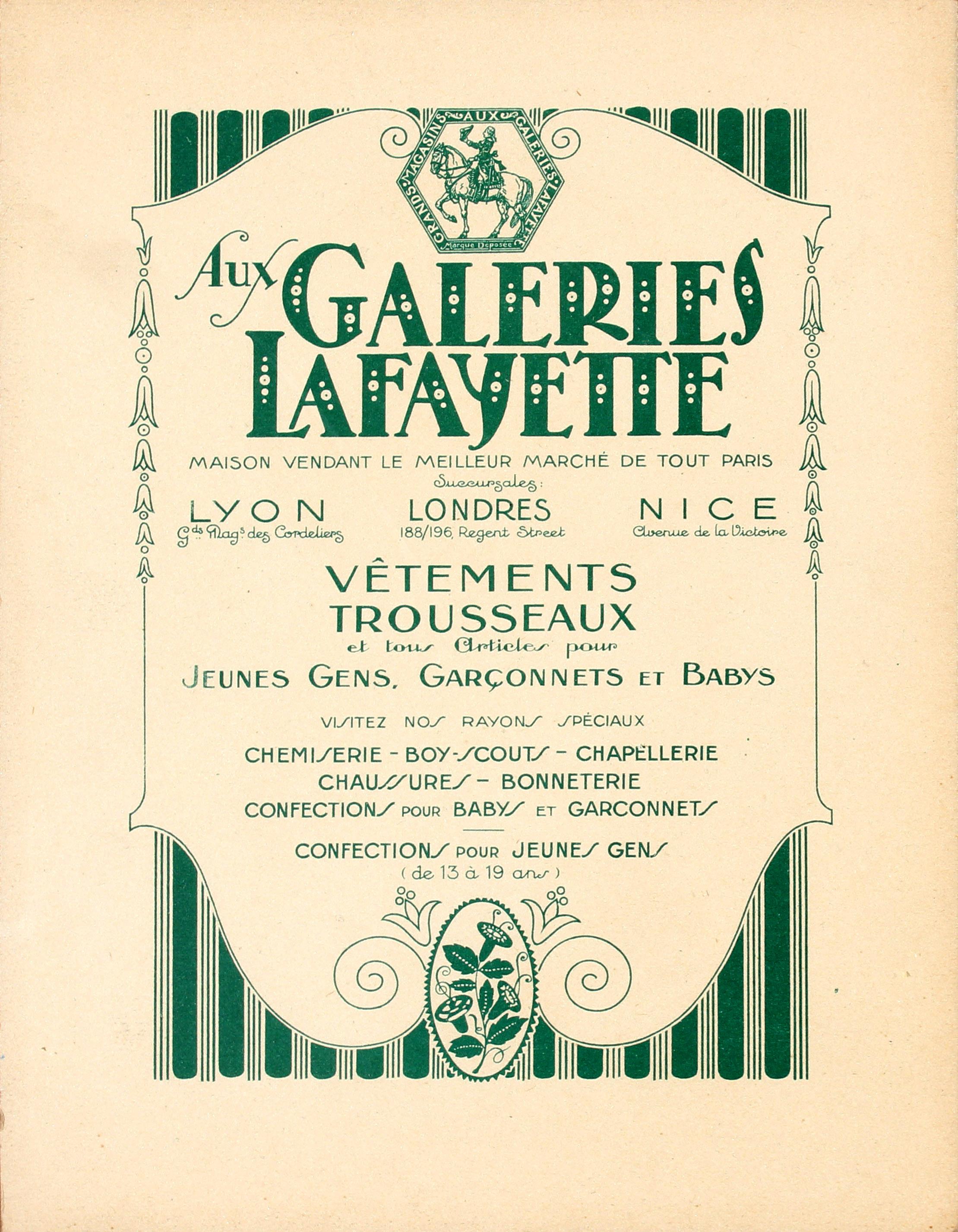 Original Vintage Galeries Lafayette Poster - A Philosopher - Ft. Baby in a Pouch In Good Condition In London, GB