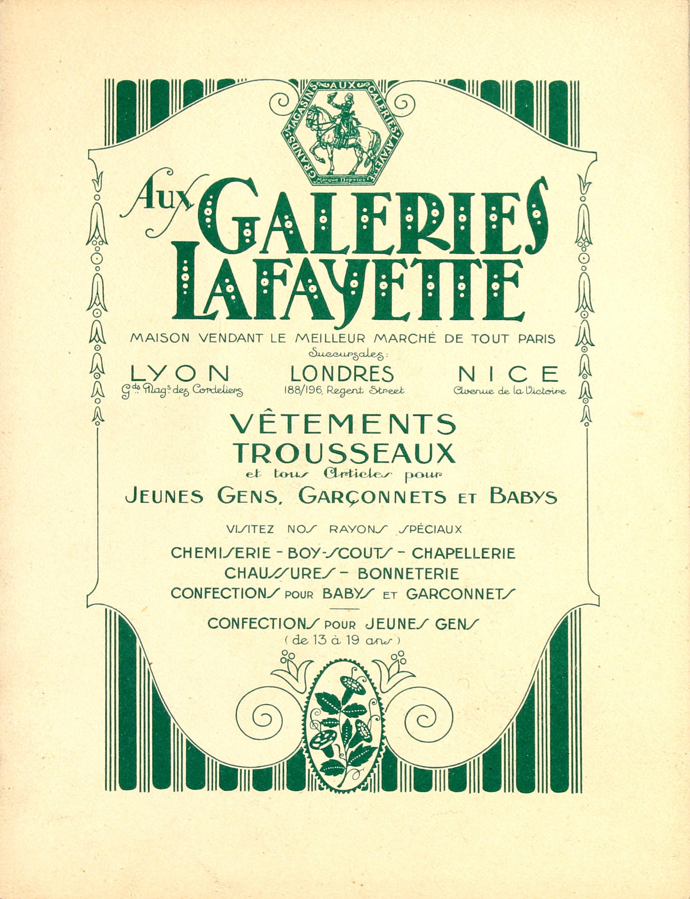 Original Vintage Galeries Lafayette Poster The Worldly Painter Ft Children & Cat In Good Condition In London, GB