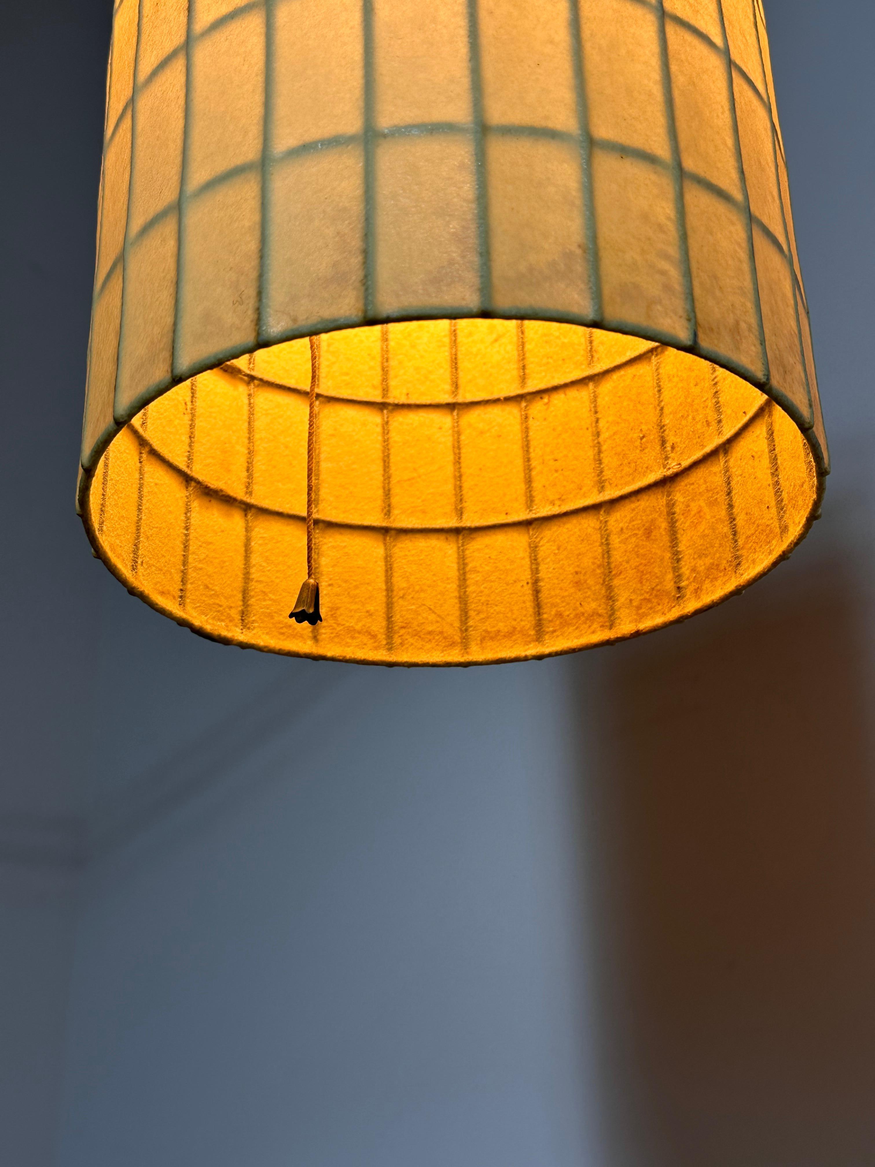 Lampe à suspension cylindrique originale de George Nelson, Howard Miller en vente 1