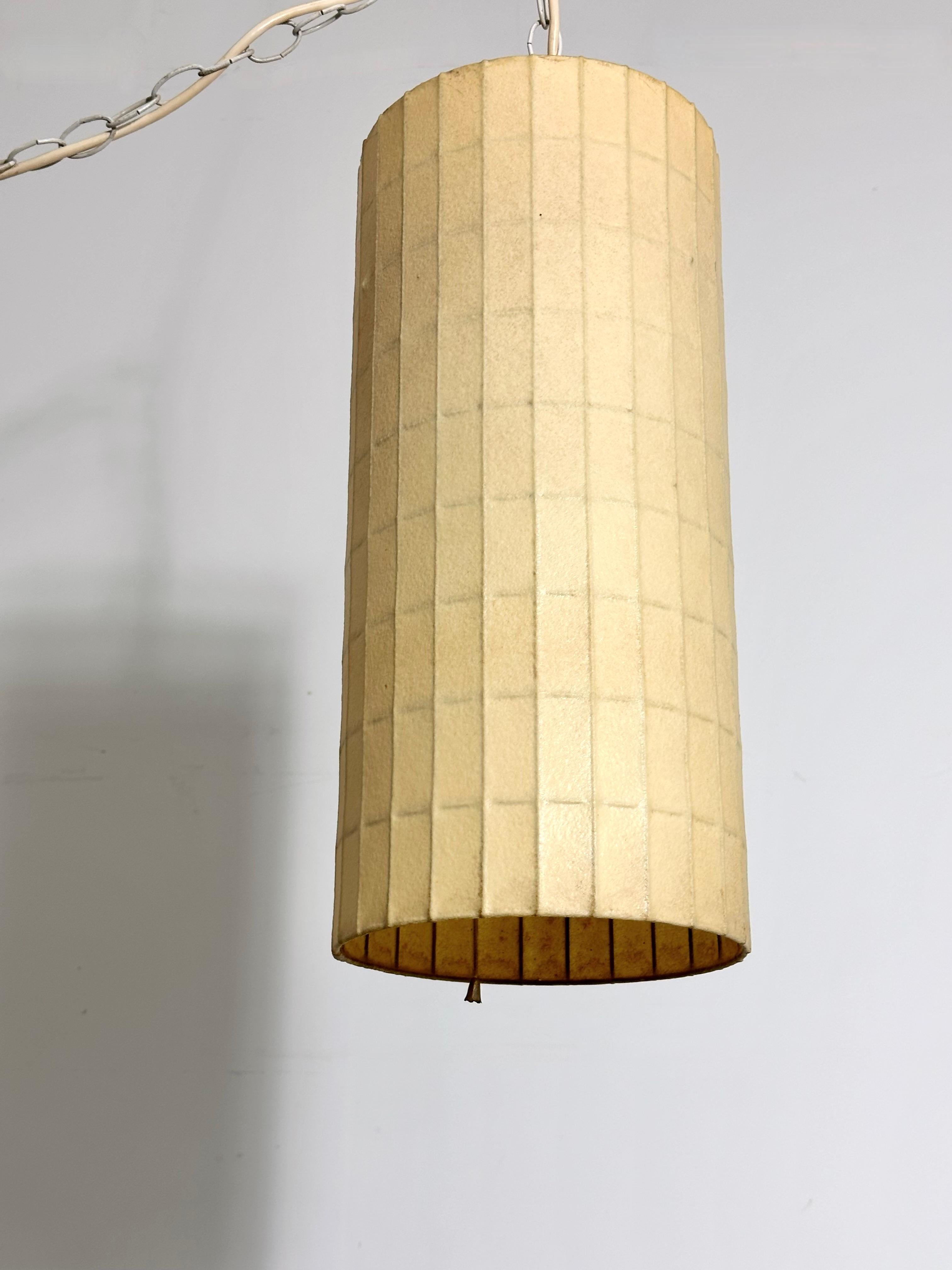 Lampe à suspension cylindrique originale de George Nelson, Howard Miller en vente 3