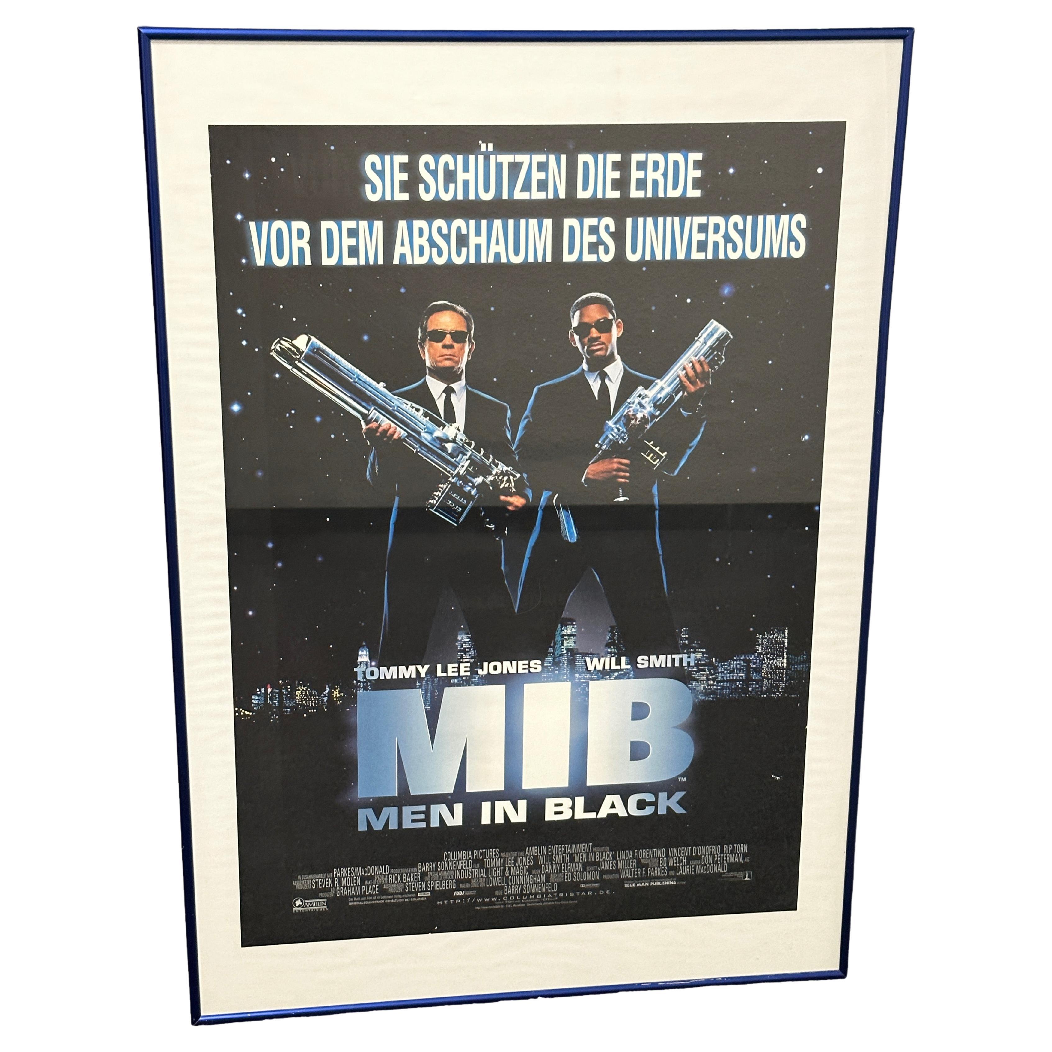 Original Vintage German Movie Poster "Man in Black" MIB, Germany 1997