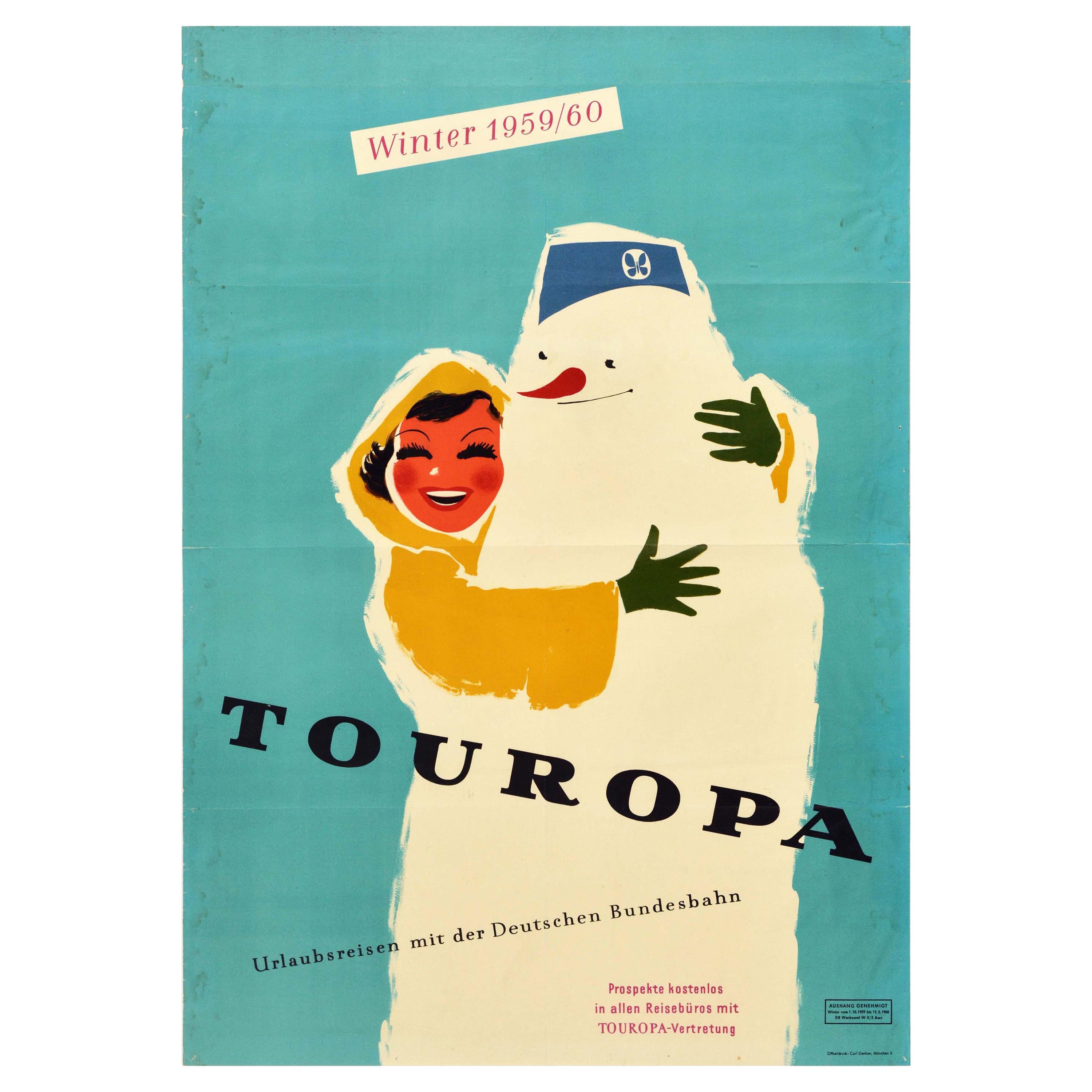 1934 Germany Invites German Europe European Vintage Travel Advertisement Poster 