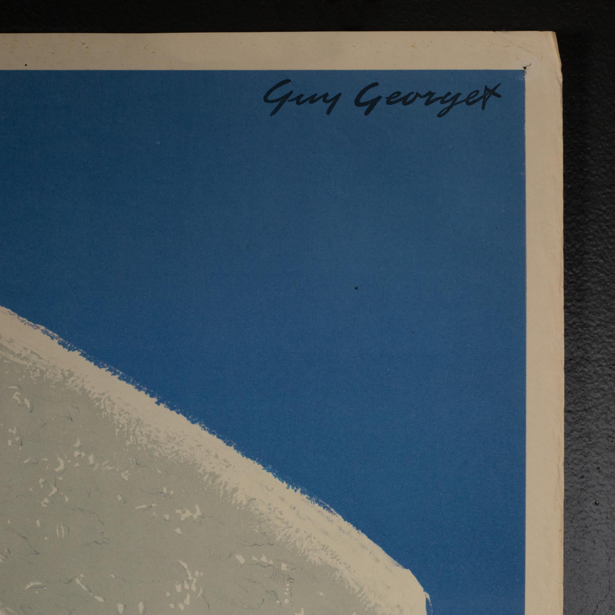 À PROPOS DE

Affiche de voyage originale pour l'Espagne, réalisée par Guy Georget. Signé dans la plaque. Les premières affiches commerciales de Georget apparaissent à la fin des années 1940. Engagé par les offices de tourisme, l'artiste a réalisé