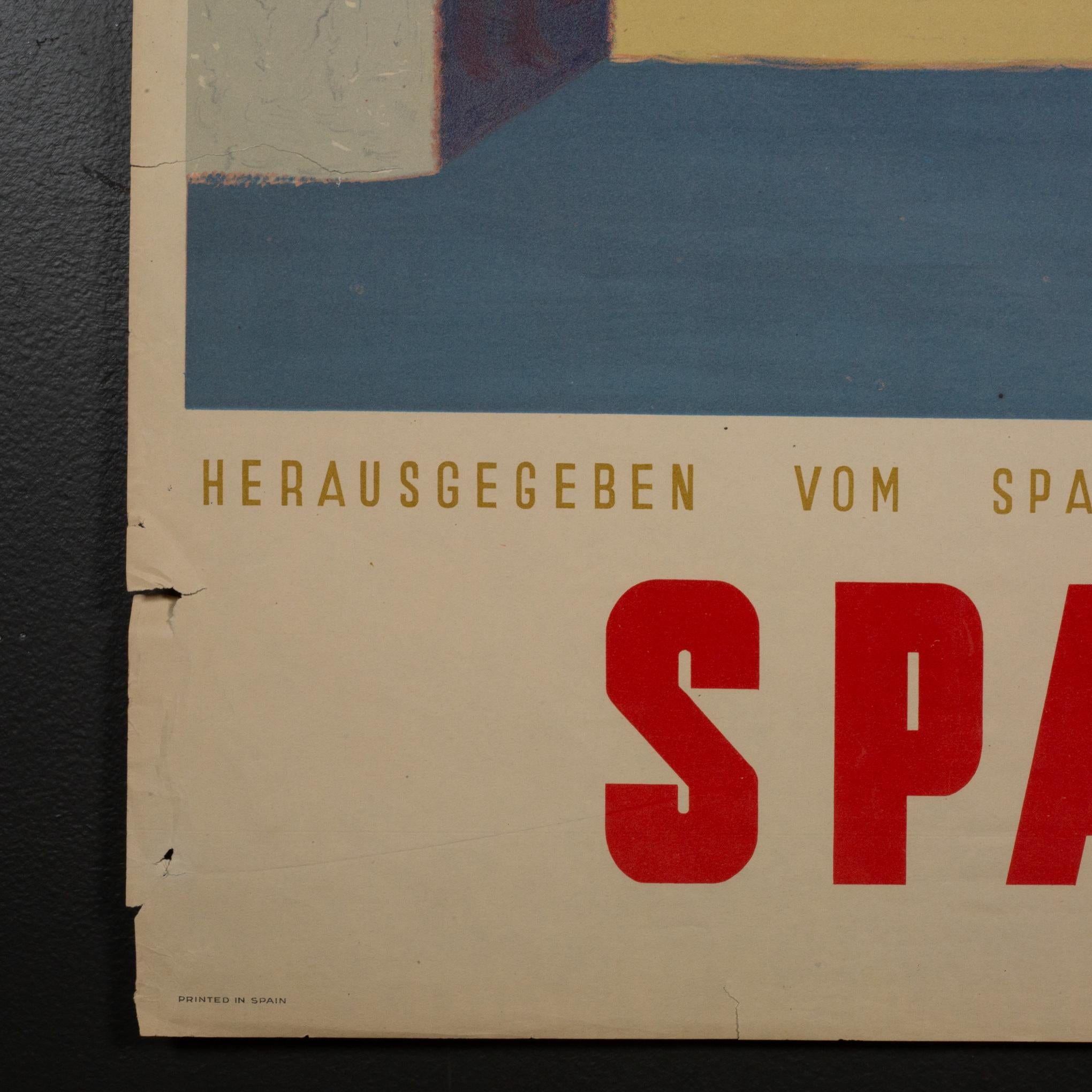 Affiche de voyage allemande d'origine pour l'Espagne par Guy Georget, vers 1940 Bon état à San Francisco, CA