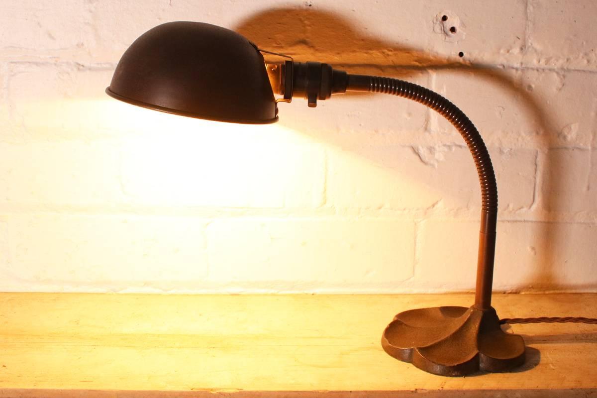 antique gooseneck lamp