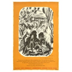 Poster originale d'epoca del GPO ( General Post Office ) The Merry Wives of Windsor (Le allegre comari di Windsor)