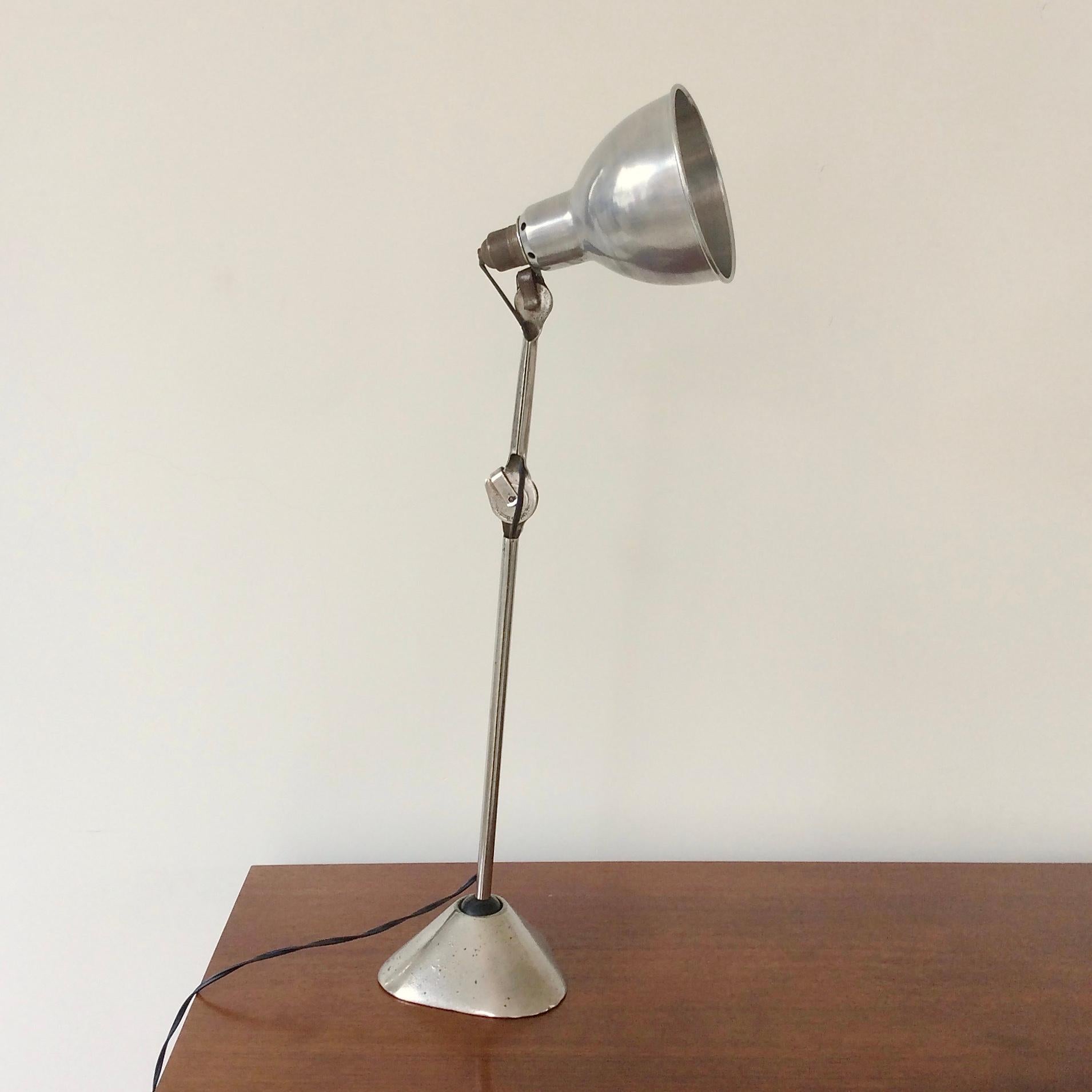 Original Vintage Gras Table Lamp Model 205, circa 1920, France 7