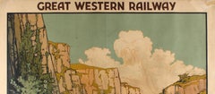 Original Vintage Great Western Railway Poster Lovely Somerset Cheddar Gorge GWR