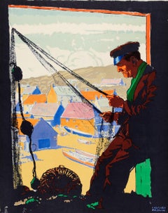 Original Vintage GWR Great Western Railway Travel Poster for Cornwall by Train