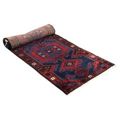 Original Vintage Hand-Woven Oriental Persian Carpet Hamadan Rug from Ikea, 1960s