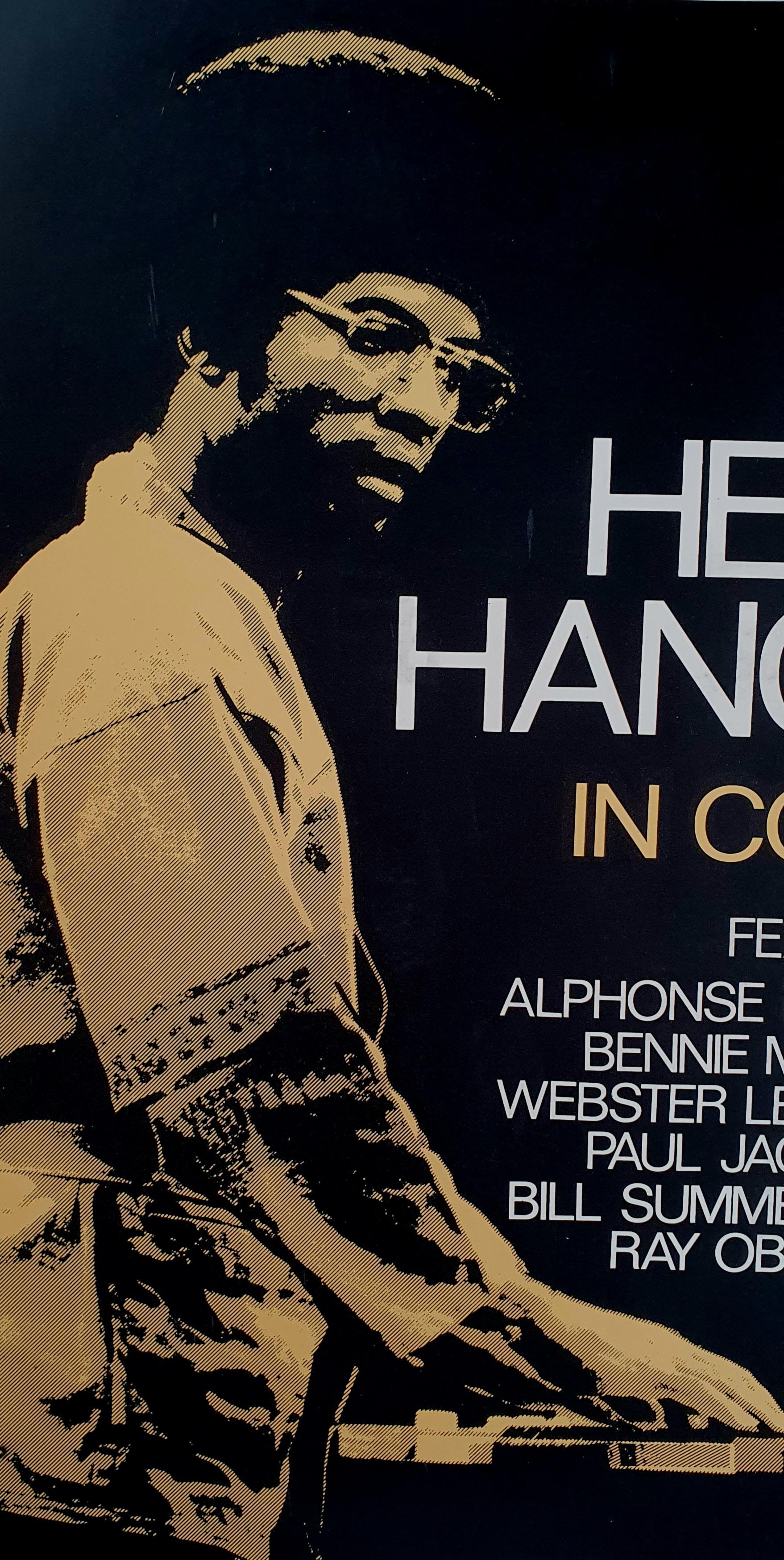 Danish Original vintage Herbie Hancock concert poster  For Sale