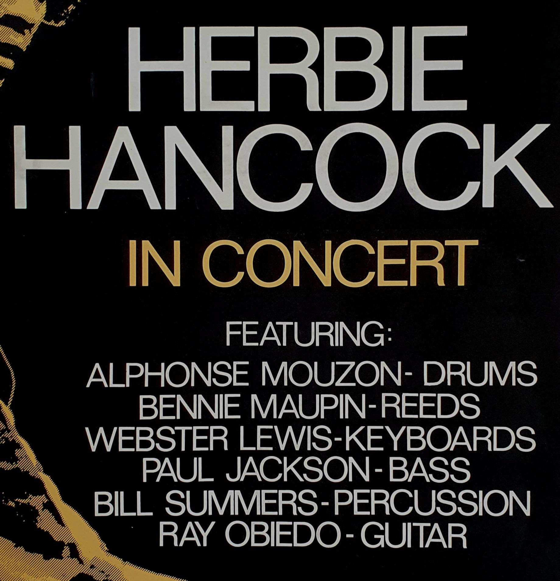 Fin du 20e siècle Affiche de concert vintage d'origine Herbie Hancock  en vente