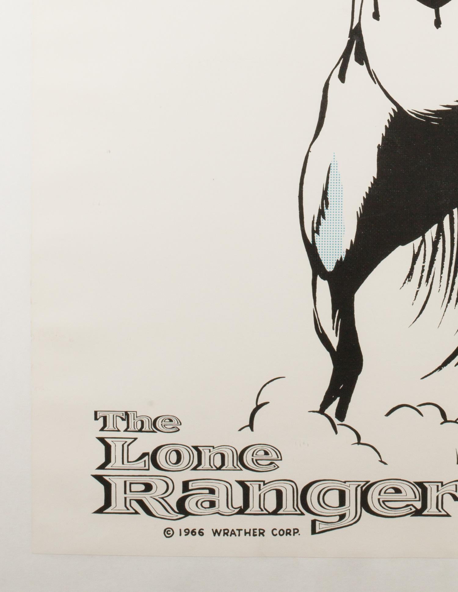 Original Vintage Hi-Yo Silver The Lone Ranger, US Poster, 1966 In Excellent Condition In Bath, Somerset