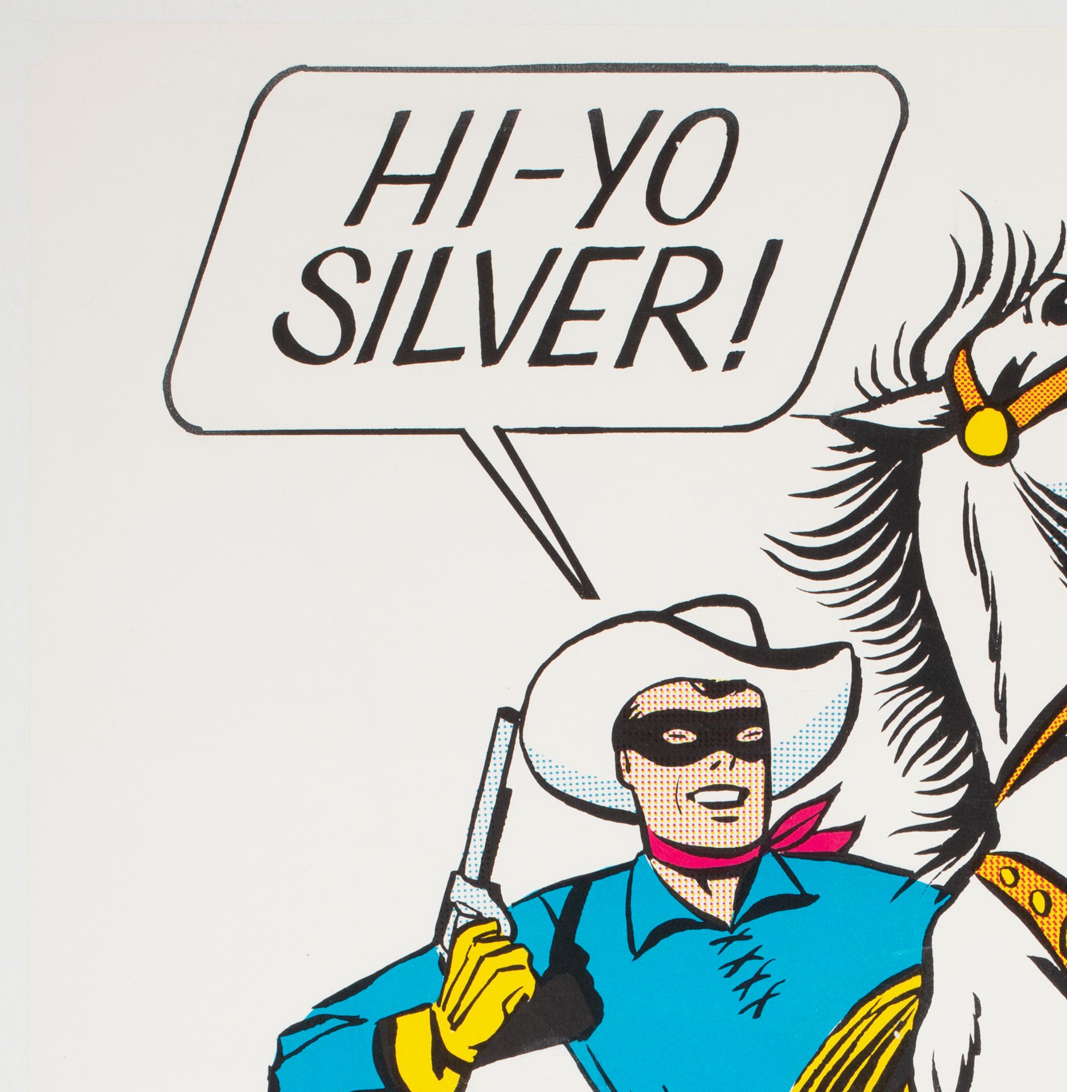 20th Century Original Vintage Hi-Yo Silver The Lone Ranger, US Poster, 1966
