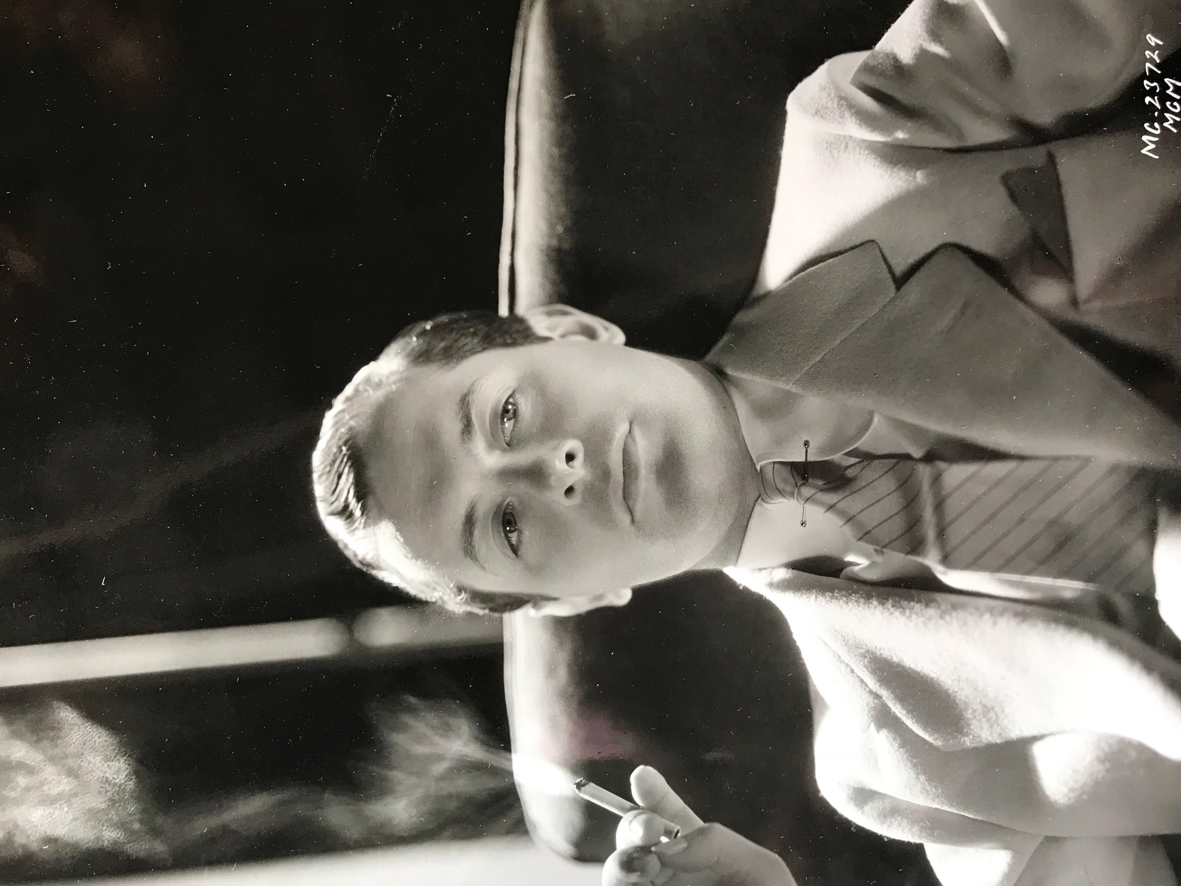American Original Vintage Hollywood Glamour Photograph of Robert Montgomery