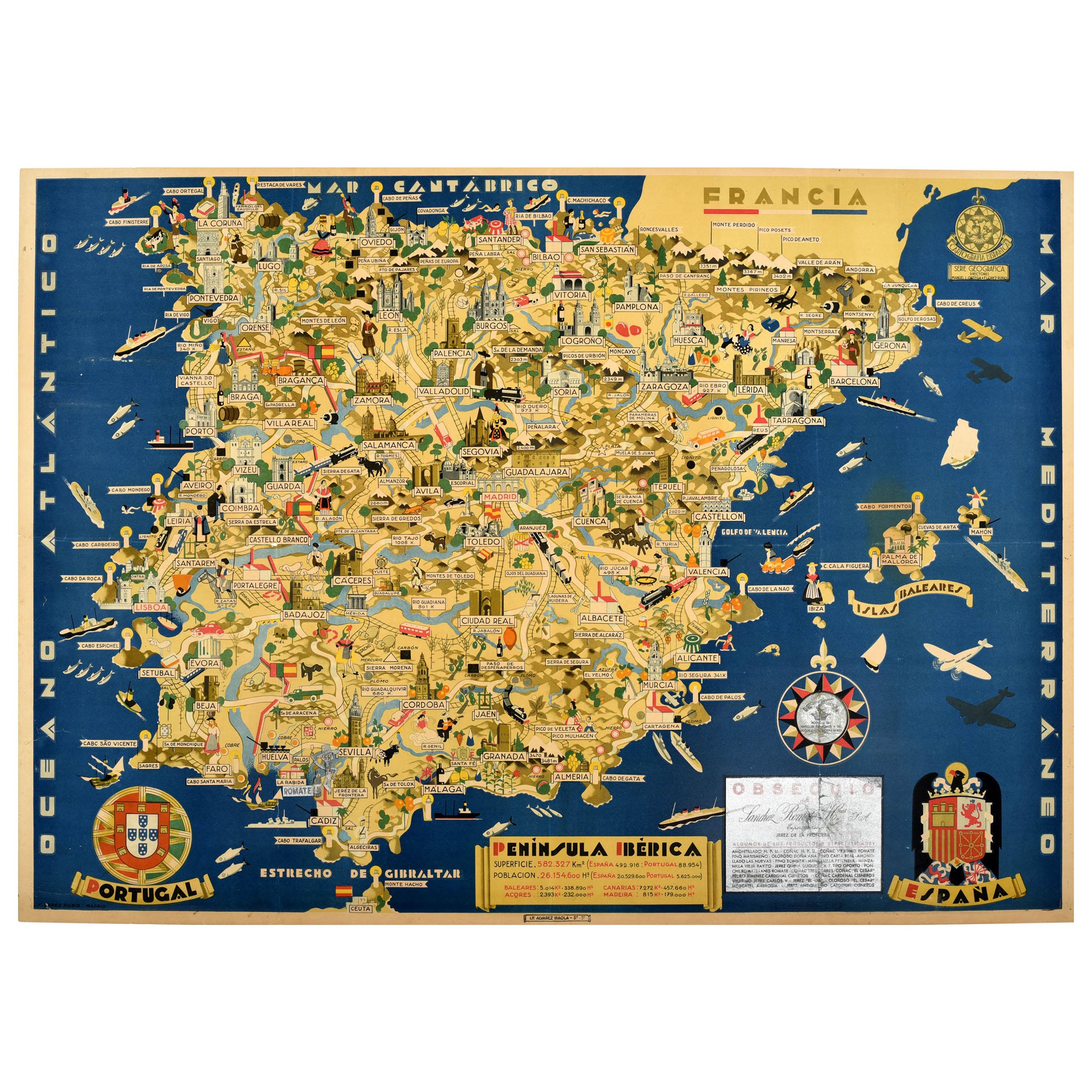 Mapa Portugal Espanha Península Ibérica Banner Laminado - SPM - Banner para  Festa - Magazine Luiza