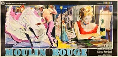 Original Vintage Italian Film Poster Moulin Rouge Ercole Brini French Cancan