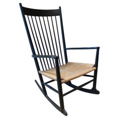 Original Vintage J16 Rocking Chair Hans J Wegner FDB Mobler Danish 1963