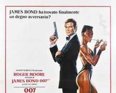 Original Vintage James Bond Filmplakat A View To A Kill 007 Bersaglio Mobile, Original