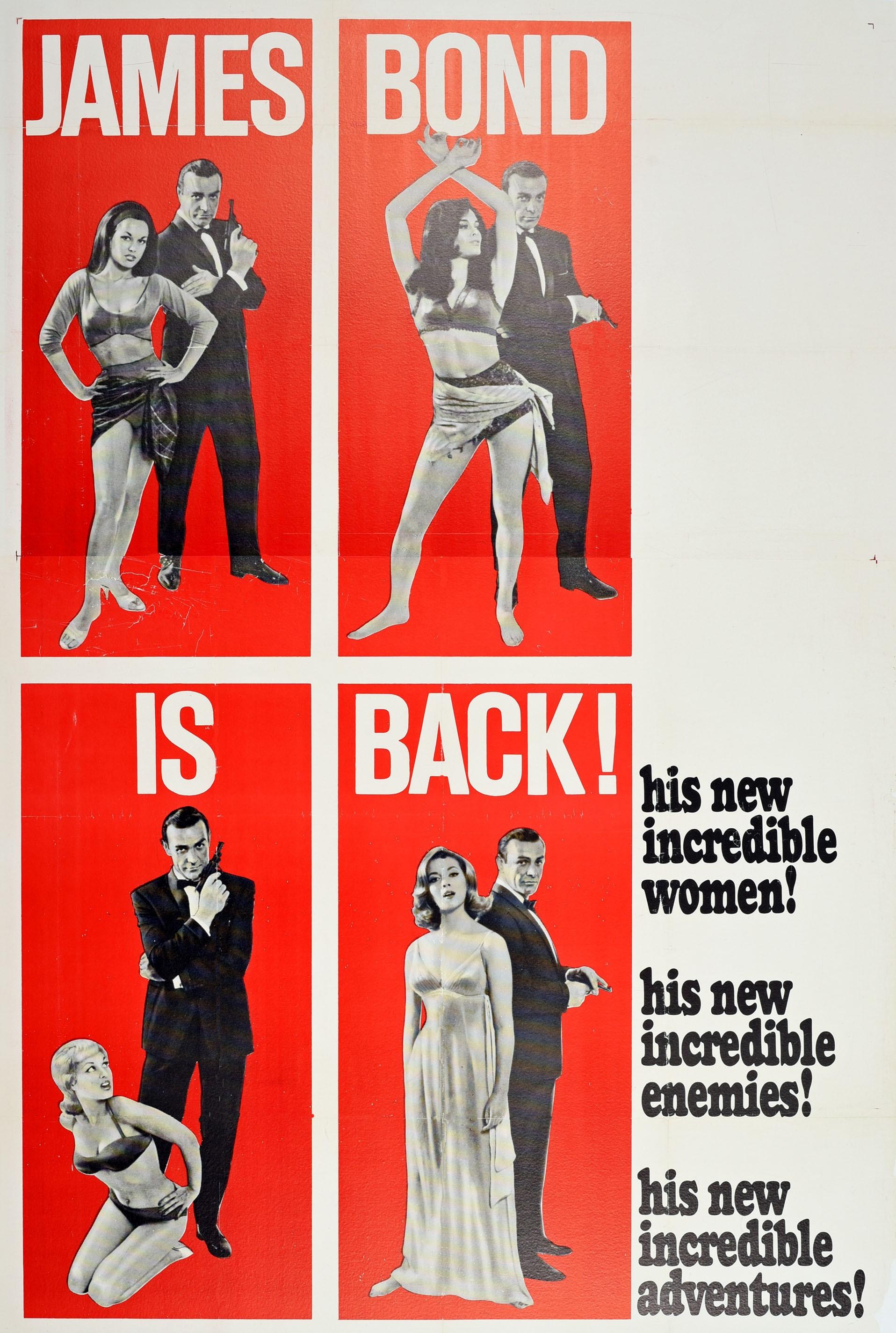 Original Vintage James Bond Poster aus Russland mit Liebe Sean Connery 007 Film im Zustand „Gut“ im Angebot in London, GB